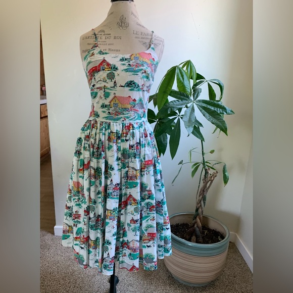 Bernie Dexter Dresses & Skirts - Bernie Dexter Womens Retro Chelsea Dress M Pinup USA Fit & Flare rockabilly vtg